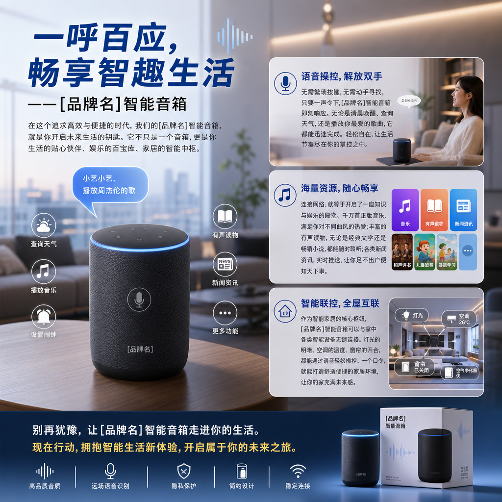 智能音箱海报